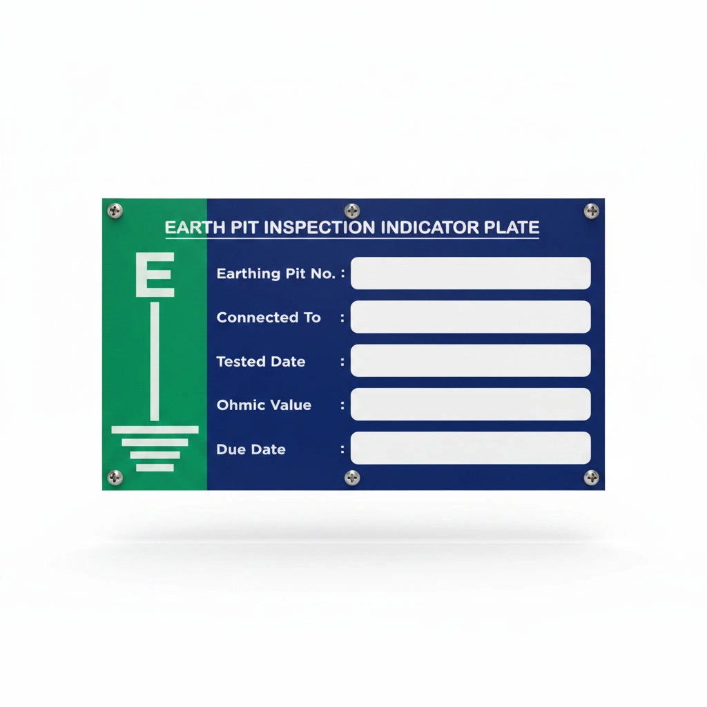 Earth Pit Identification Plate