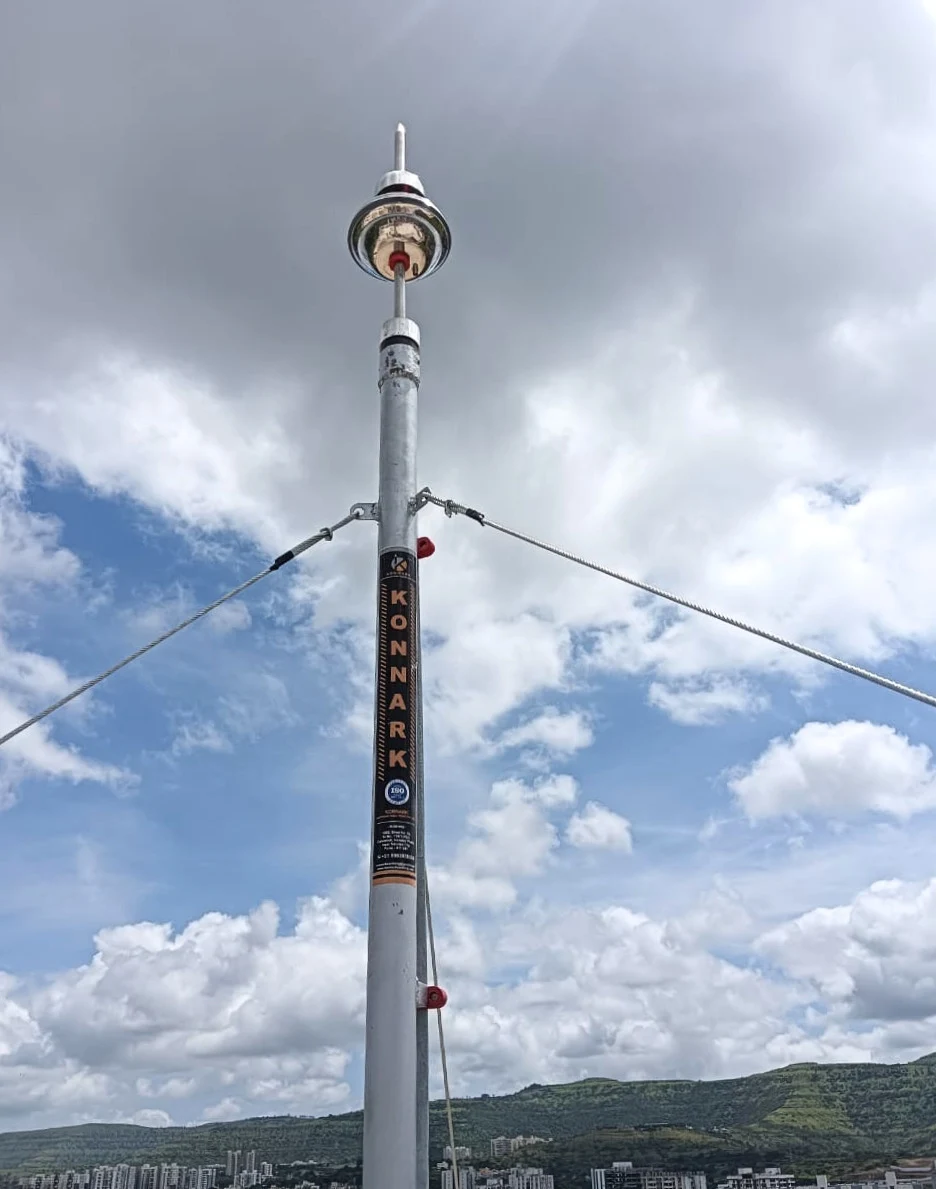 Konnark ESE lightning arrester installation at Talegaon, Pune